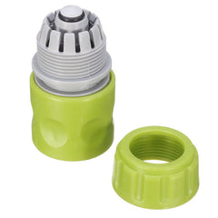 ABS Plastic Water Tap Hose Pipe Connector Quick Coupler with Stop Green