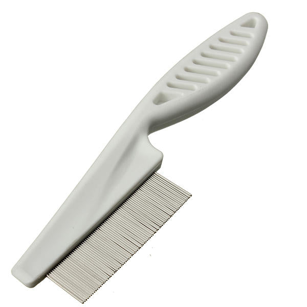 Pet Hair Grooming Comb Flea Shedding Brush Puppy Dog Stainless Pin Cat Supplies Cleaning