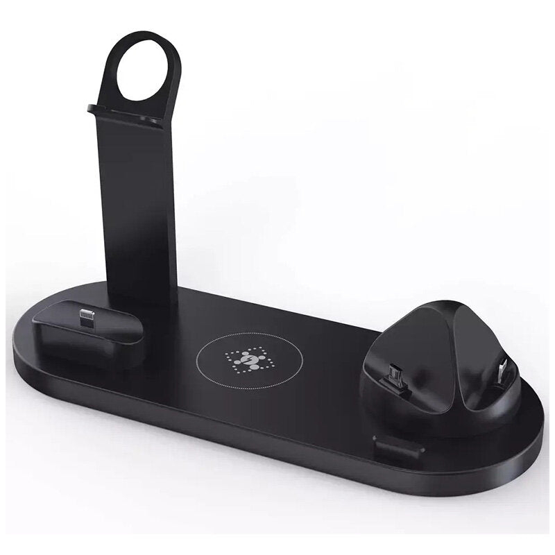 Fast Wireless Charger Pad & Stand for iPhone, Samsung, Hui, AirPods, Watch