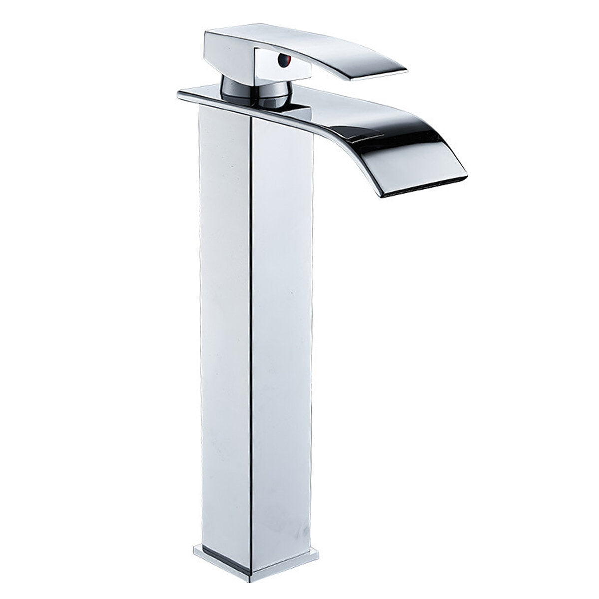 Bathroom Kitchen Waterfall Faucet Single Handle Sink Stainless Steel Mixer Tap