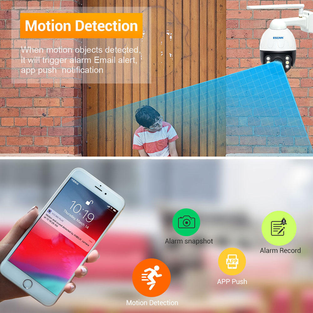 1080P Metal Case WiFi Waterproof IP Camera Support ONVIF Pan Tilt Two Way Talk IR Night Vision Security Camera