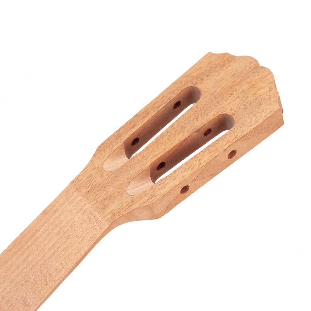 Wave Head Ukulele Head Neck Acacia for 26 Inch Ukulele