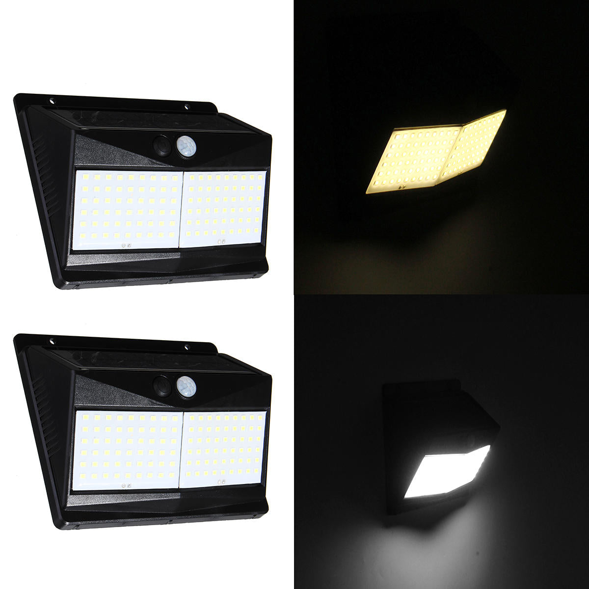 100 LED Solar Motion Sensor Light Outdoor 1000lm Waterproof Security Wall Night Light