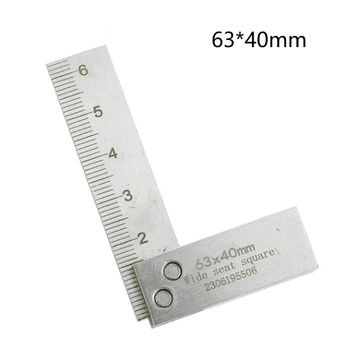 Premium Stainless Steel Right Angle Ruler High Precision 90 Degree Laser Etched Scale Wide Seat Design Multiple Sizes