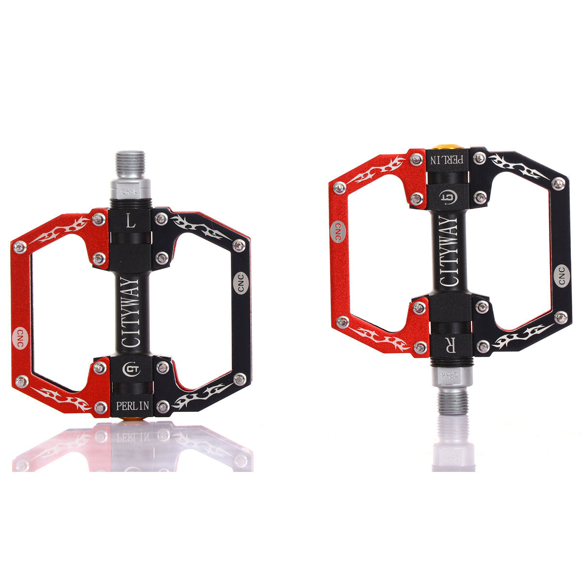 Aluminum Alloy Mountain Bike Flat Platform Sealed Bearing Axle 9/16" Cycling Bicycle Pedals