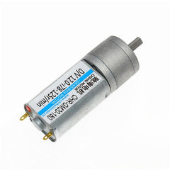 12V 125RPM 6V 62RPM Carbon Brush Gear Motor