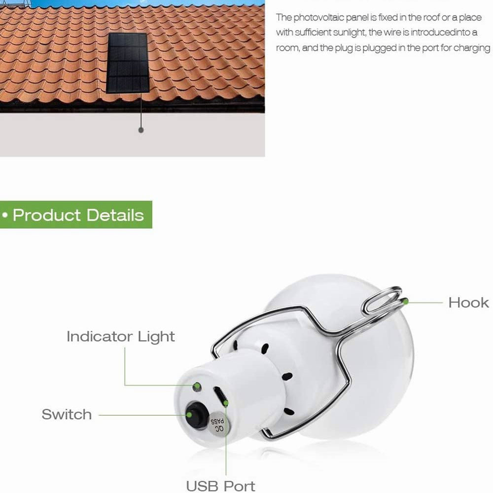 solar light 12 LED outdoor waterproof solar bulb hanging lamp courtyard garden solar led camping lights outdoors
