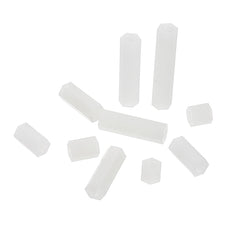 M4NH3 110Pcs M4 White Nylon Hex Column PCB Standoff Spacer Assortment