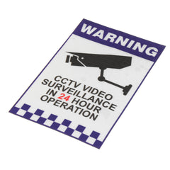 Warning CCTV Security Surveillance Camera Decal Sticker Sign 66mmx100mm Internal