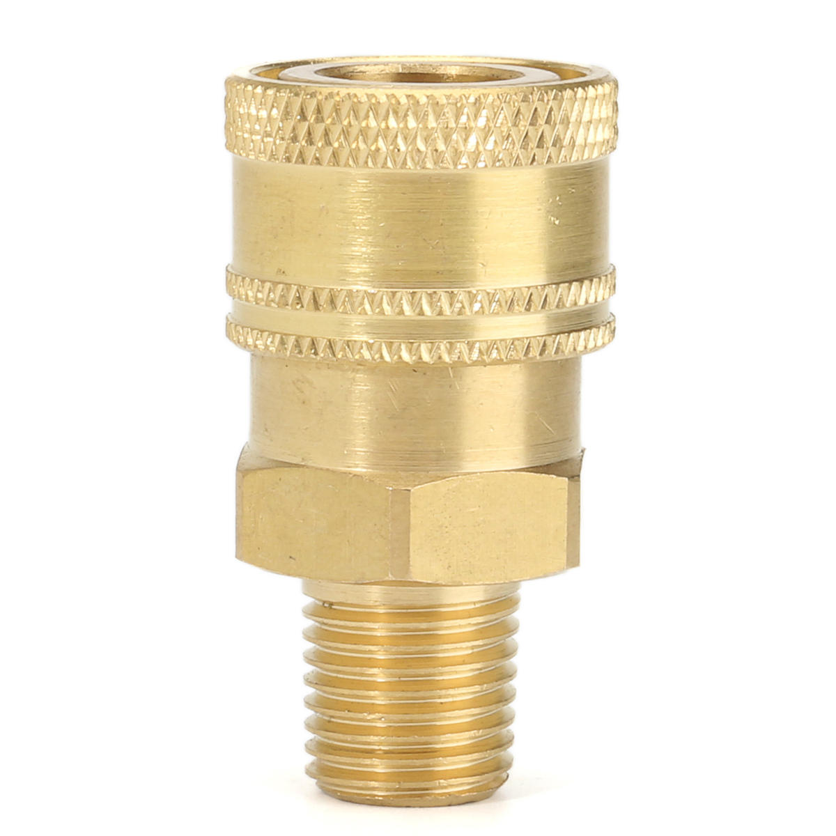 1/4 Inch Male NPT Quick Coupler Socket Brass Pressure Washer Coupling 4000PSI