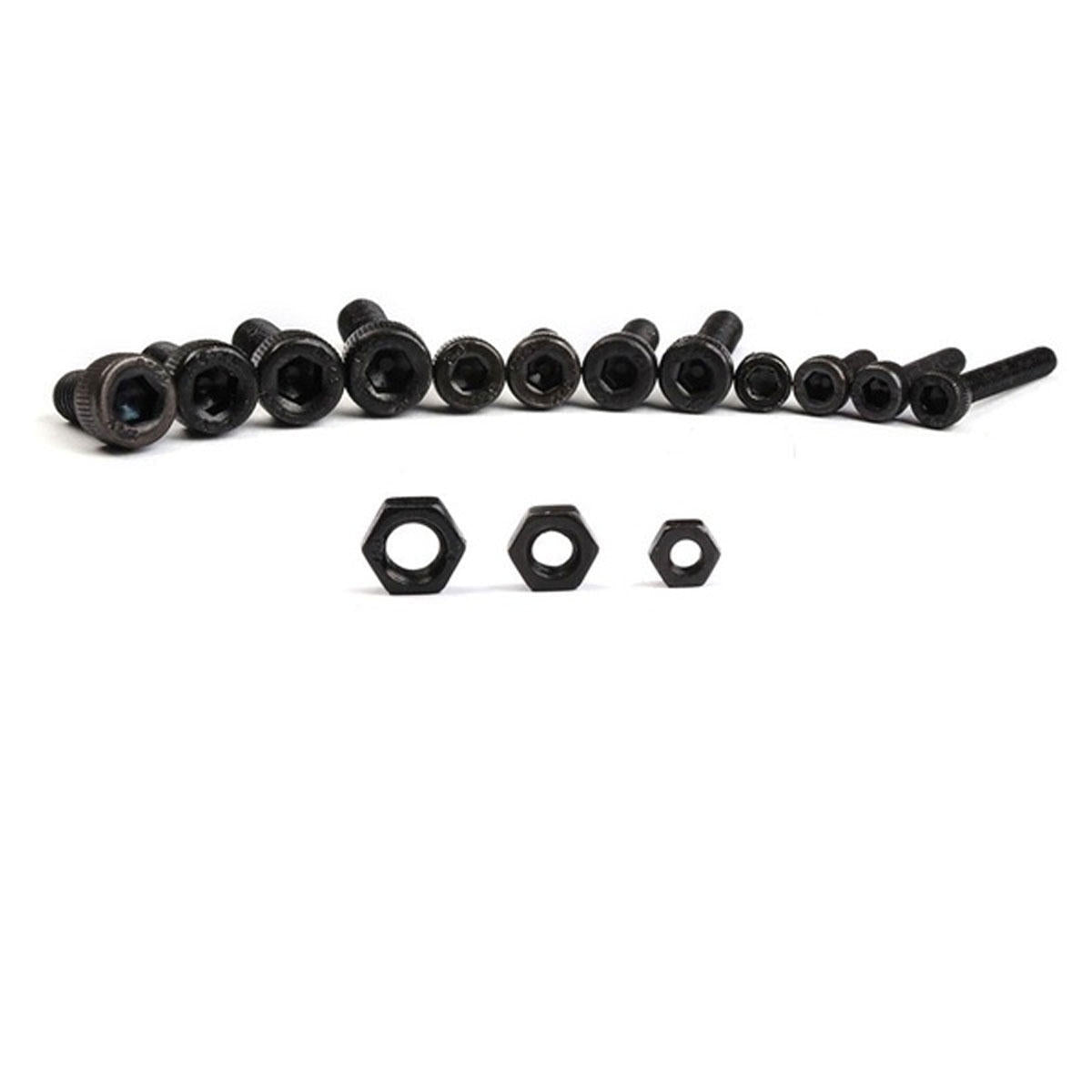 500Pcs Hex Socket Head Screw M3 M4 M5 Cap Bolts and Nuts Carbon-Steel Kit