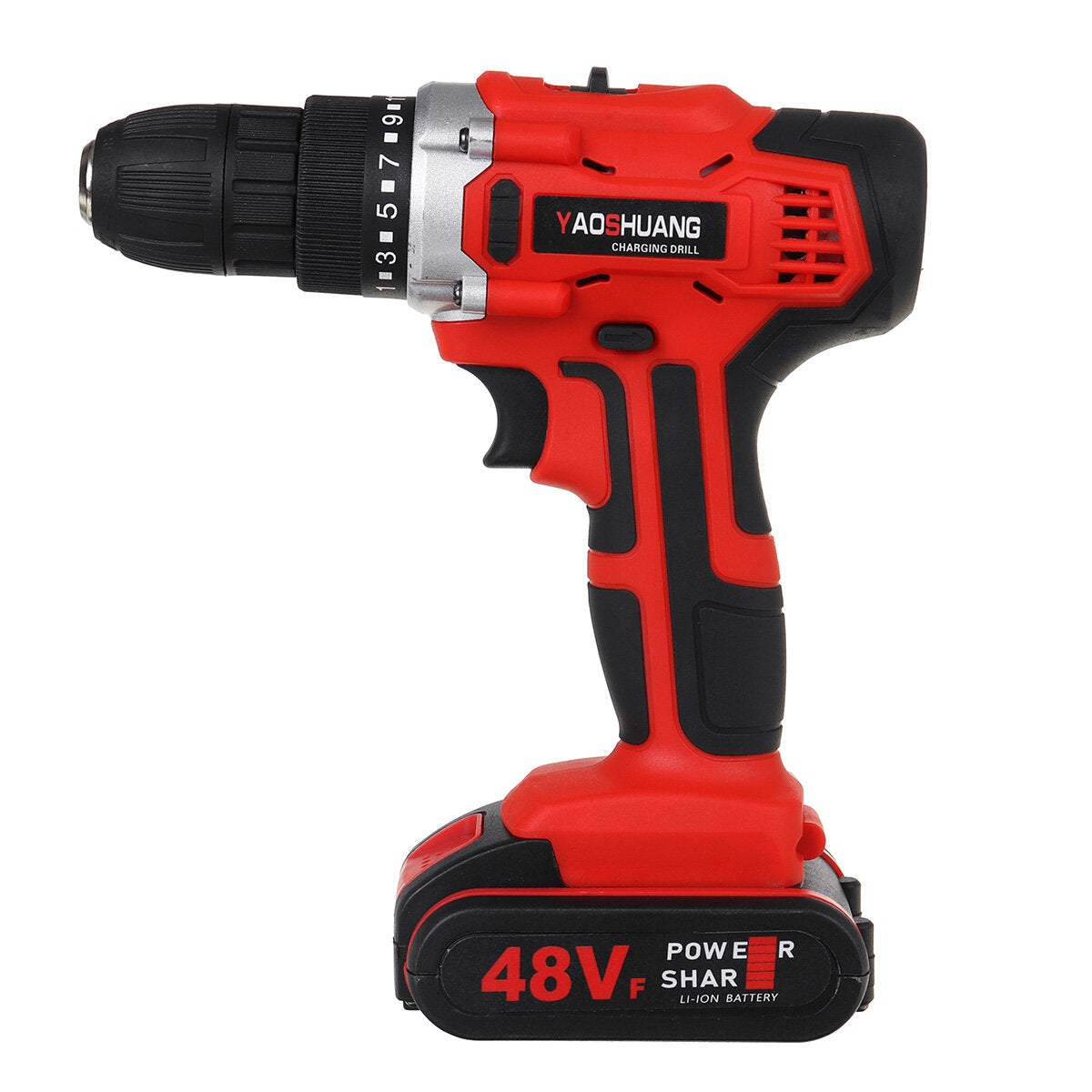 48VF Electric Torque Impact Drill Cordless Hammer Screwdriver 25+3 35NM-56NM Tool W/ 1pc Battery