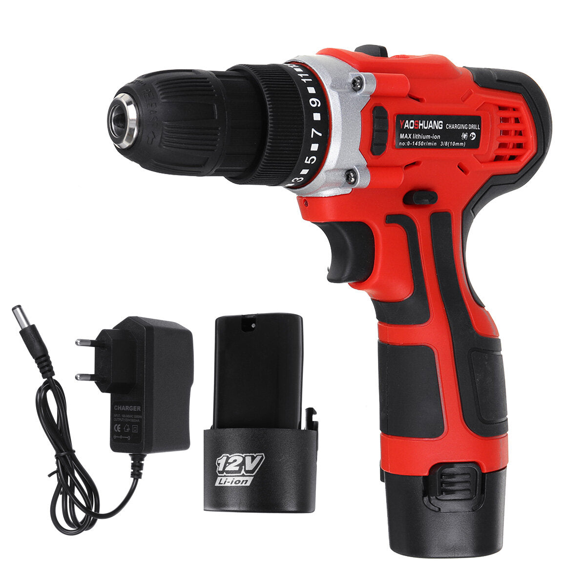 12V/18V/21V Electric Cordless Power Drill Home Handhold Electric Screwdriver