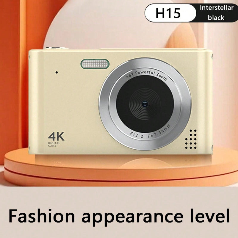 Vintage Entry-Level HD Digital Camera - Portable, Affordable Point-And-Shoot for Travel