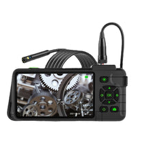 7.9mm Dual Lens 4.5-inch IPS Color Screen Industrial Borescope Waterproof Inspection Camera 3.5/5/10M Rigid Cable