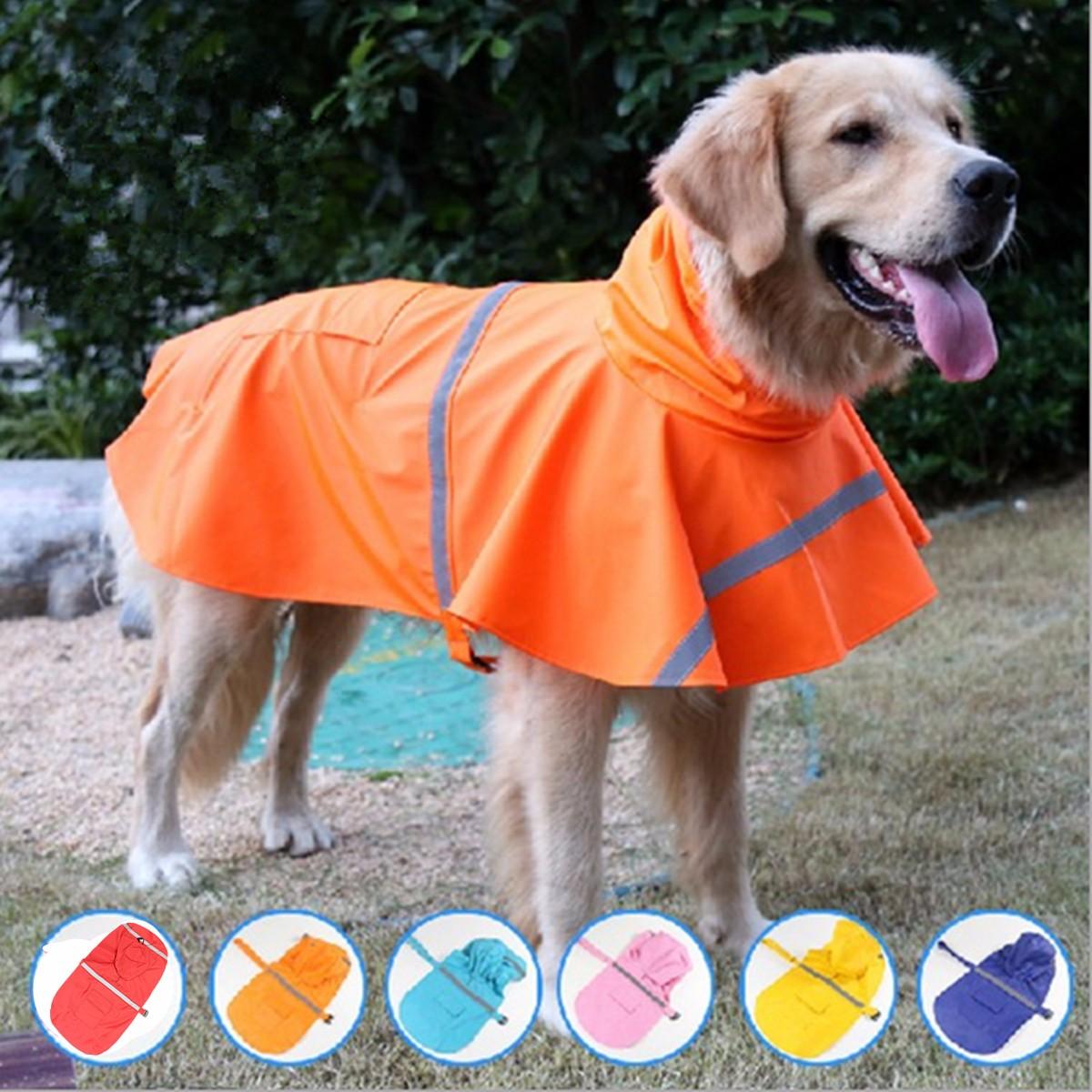 Pet Rain Coat Transparent Raincoat Outdoor Jacket Dog Puppy Clothes Waterproof