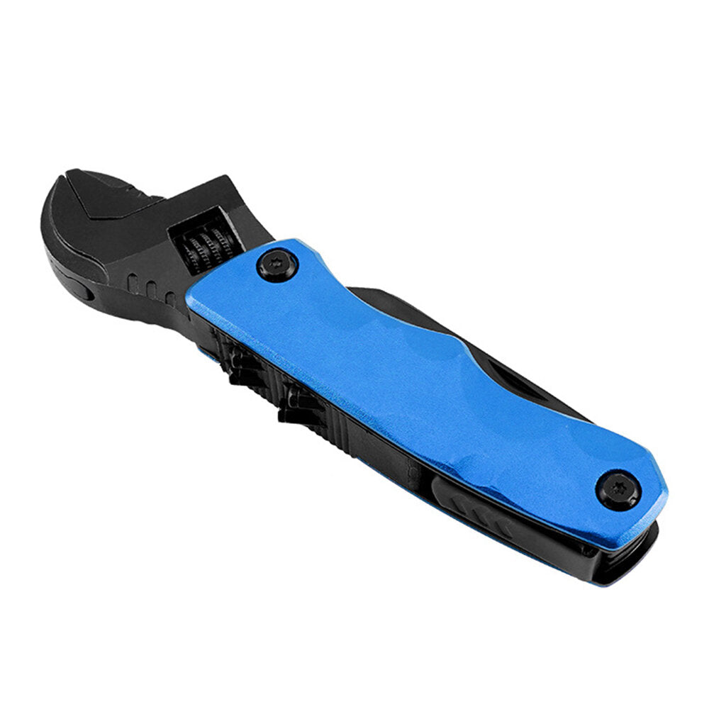 10 In 1 Multi-functional foldable wrench Outdoor Portable Multi-functional Tool Suitable For Outdoor Camping Home Emergency etc.