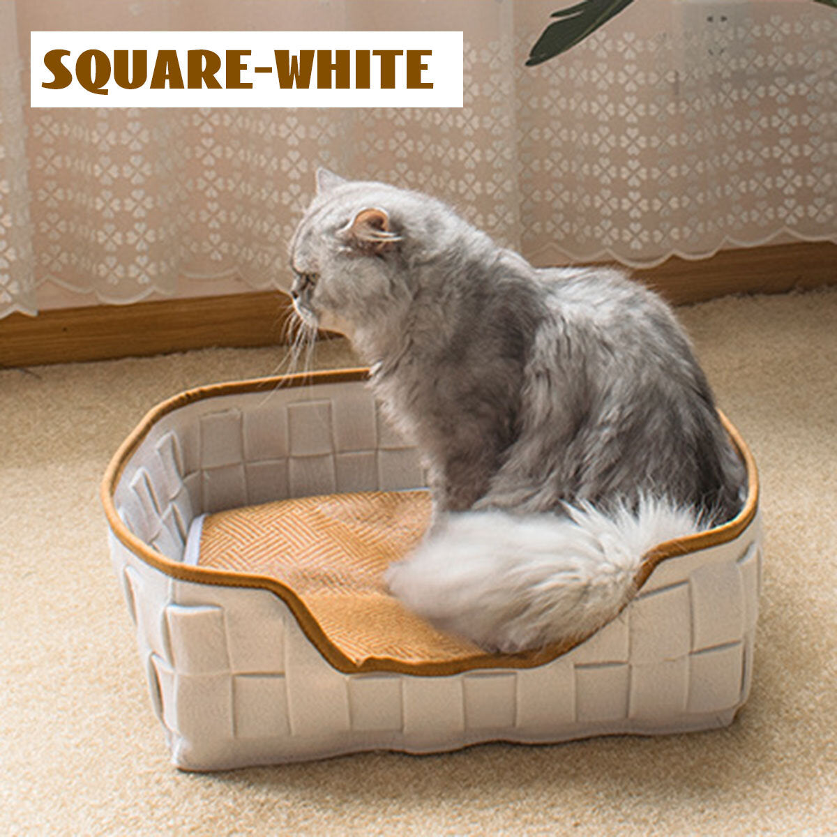 Natural Felt Pet Cat Cave Beds Nest House For Cats Small Dogs Pets Supplies