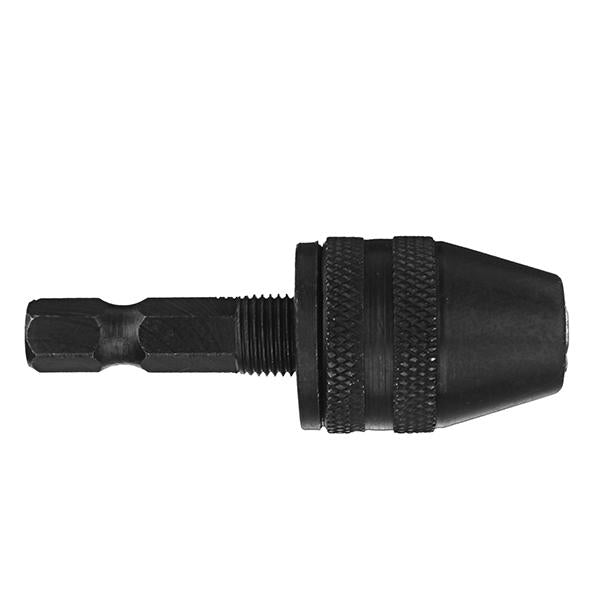 0.5-4mm Keyless Chuck 1/4 Inch Hex Shank Black Drill Chuck Adapter