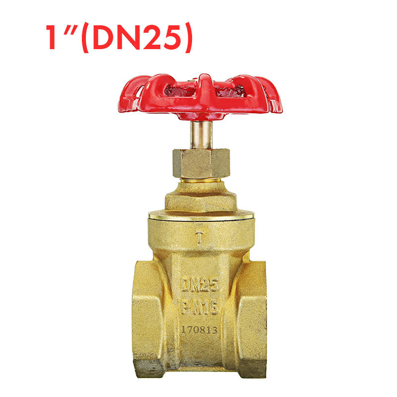 1/2" 3/4" 1" Brass Manual Gate Valves G Female Thread Water Flow Valve