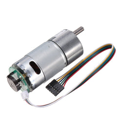 DC 12V 70RPM Gear Reducer Motor with Encoder Geared Reduction Motor