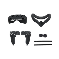 5 In1 Front Cover Eye Mask Pad For Oculus Quest 2 Touch Controller Silicone Grip Skin Thumb Button Knuckle Strap