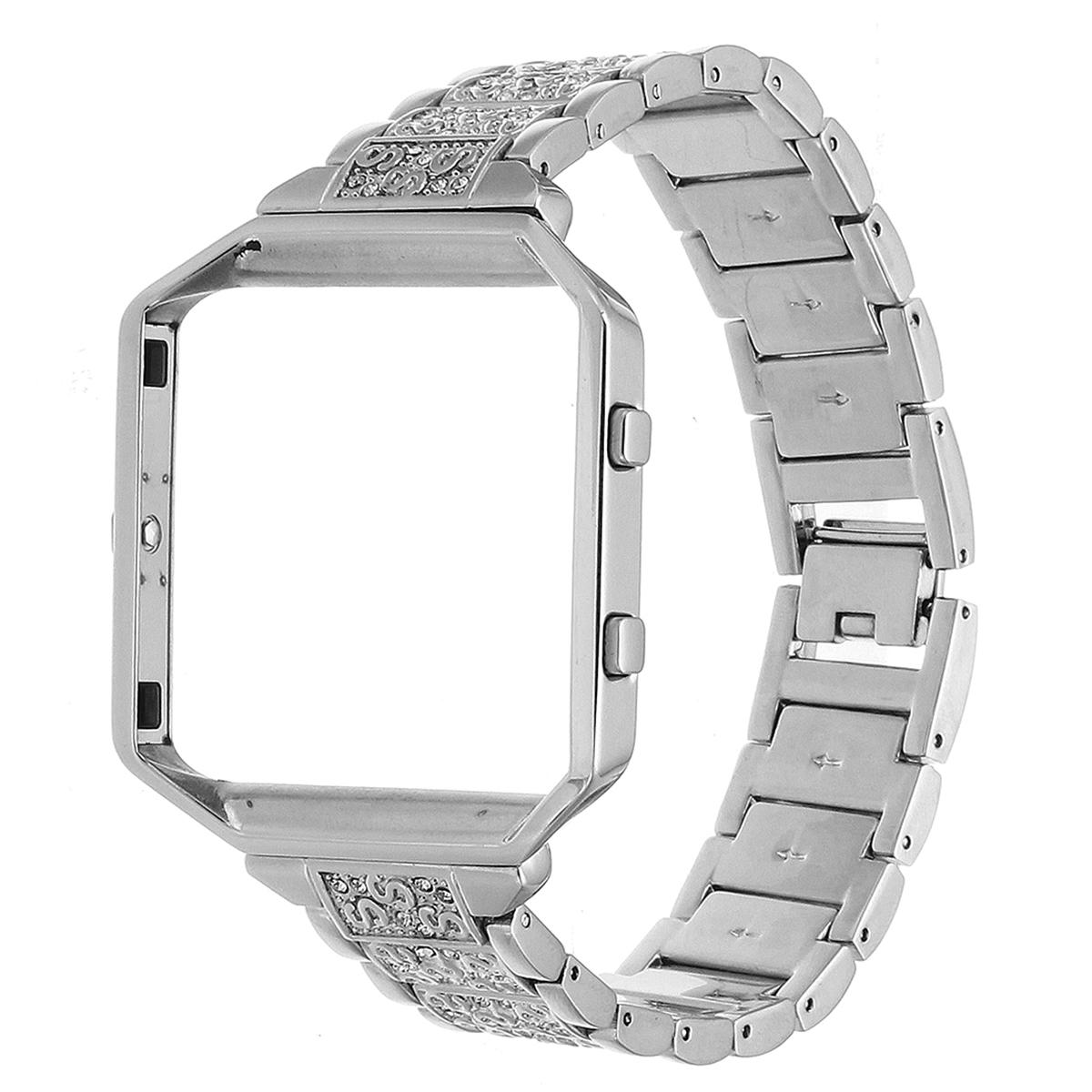 Stainless Steel Replace Watch Strap Band + Metal Frame For Fitbit Blaze Tracker