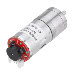 DC 12V Micro Gear Reduction Motor with Encoder Speed Dial Reducer