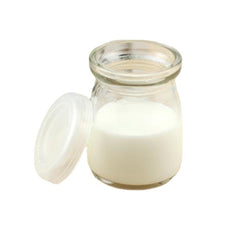 100ML Yogurt Milk Glass Bottle Pudding Cup High Temperature Resistant