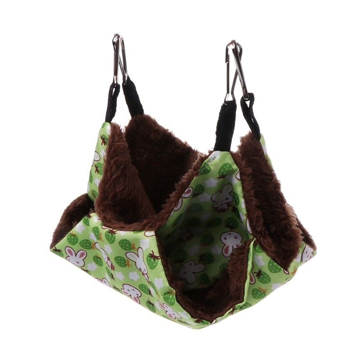 Pet Hammock Double-Layer Plush Fleece Soft Hanging Nests Sleeping Bed for Pet Home Decoration