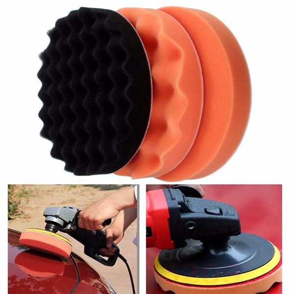 180mm Flat/Wave Sponge Polishing Waxing Buffing Pad Abrasive Tool