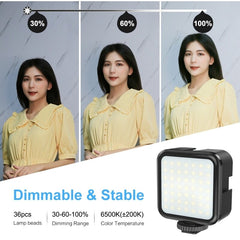 Dimmable Portable Mini Photography Fill Light DSLR Camera LED Video Light