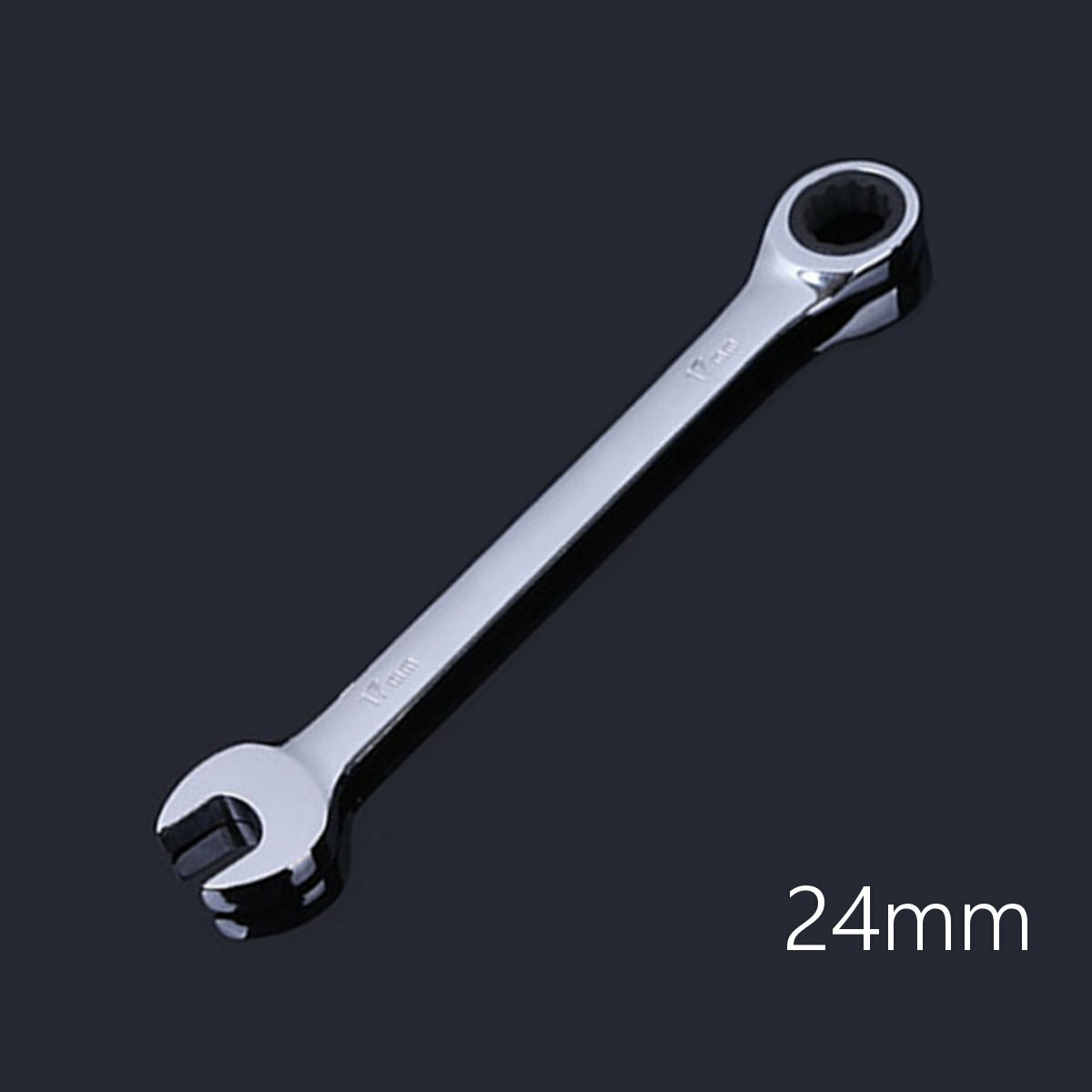 8-32mm Steel Silver Metric Spanner Open End Wrench Ratchet Ring Mechanic Tool