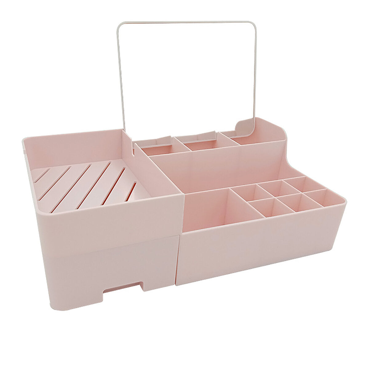 Makeup Mirror Cosmetic Storage Box Multi-functional Drawer Storage Box