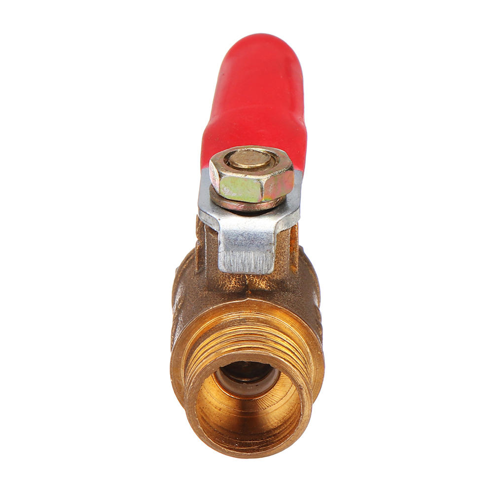 8mm Hose Barb to BSP Male Thread 1/2" 3/8" 1/2" Brass Inline Ball Valve Pipe Hose Coupler Adapter