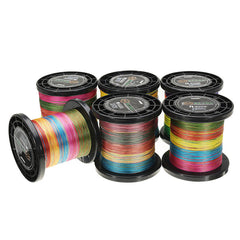 1000M Fishing Line Multi-color Colorful 10 Meters/ Color Super PE Braided 8 Strand Weaves