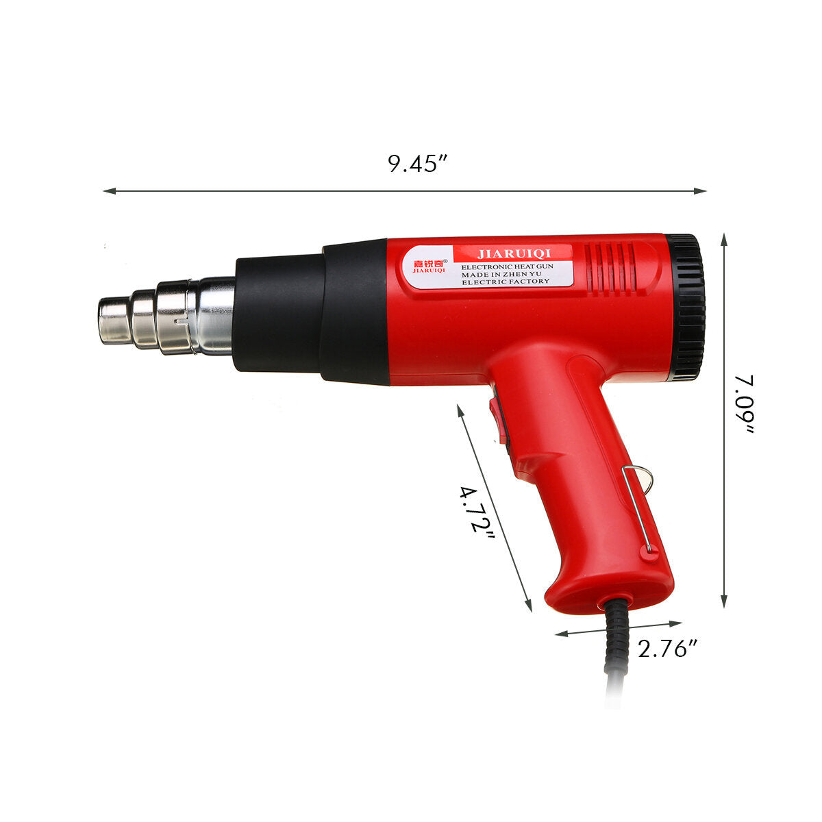 1600W/2000W Industry Grade Plastic Welding Hot Air Torch Machine Adjustable Temperature Tool