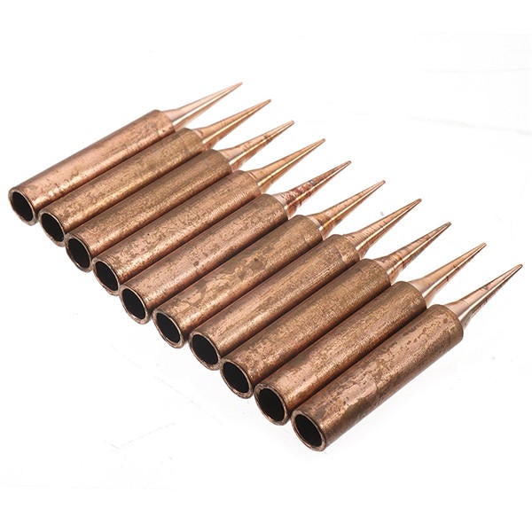 10Pcs Copper Soldering Iron Tip for Soldering Rework Station Iron Tsui