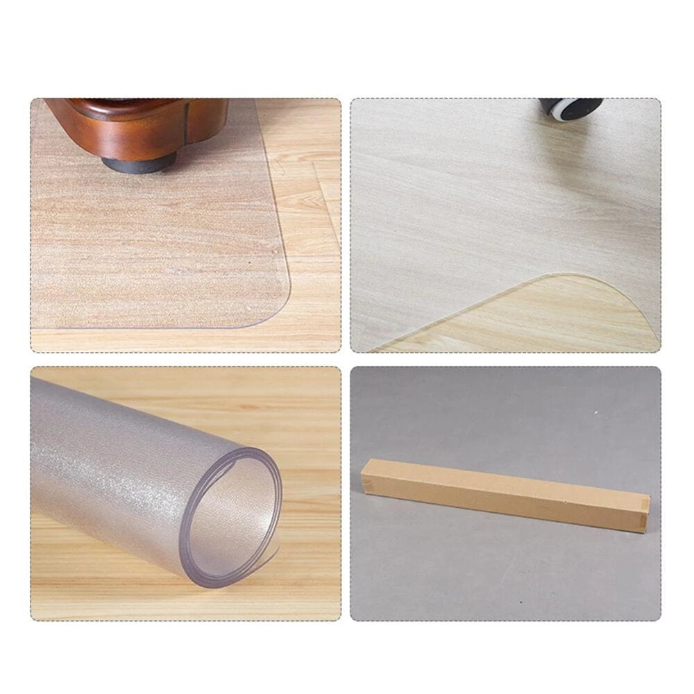 Transparent Chair Mat PVC Anti-skid Floor Protective Home Office Rolling Chair Floor Carpet Protector Mat Pad