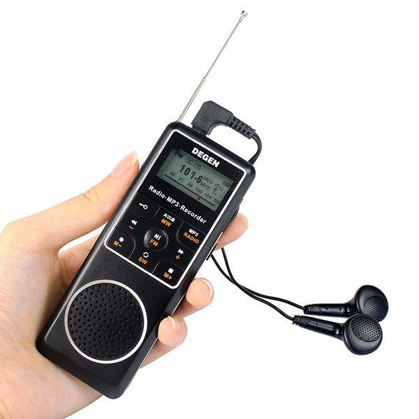 Portable AM/FM/SW Digital Radio With 4GB MP3 Player Voice Recorder E-book Reader