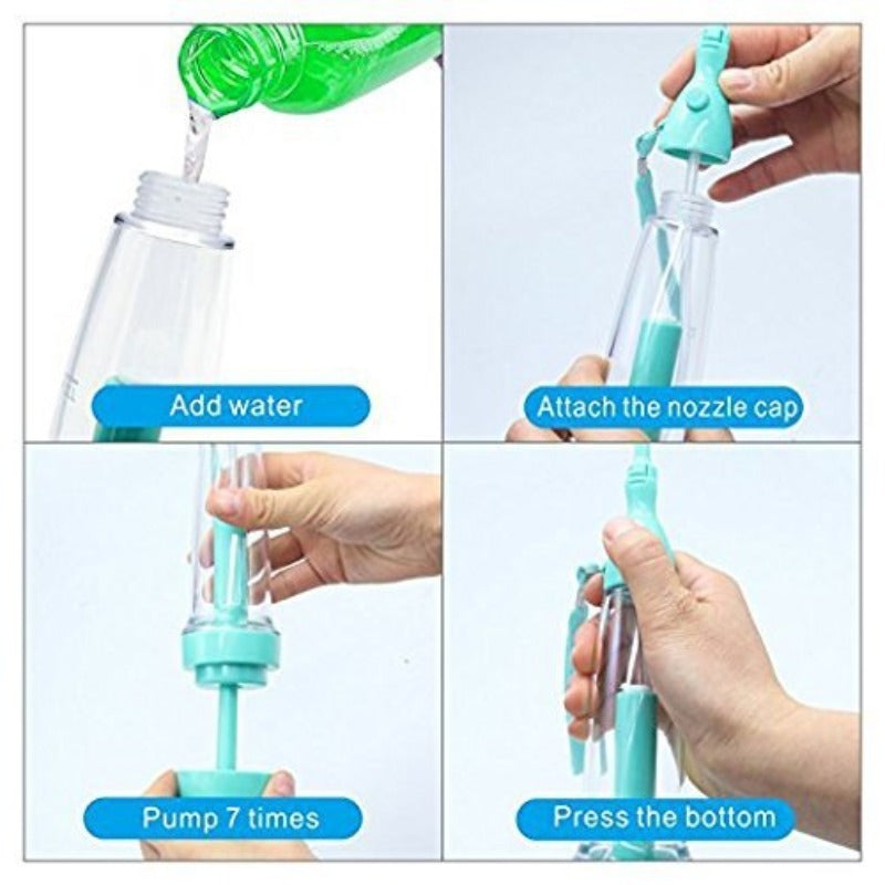 Manual Water Flosser | 70ml Portable Dental Irrigator - Non-Electric Oral Cleaner for Travel, Braces & Implants (No Battery Needed)