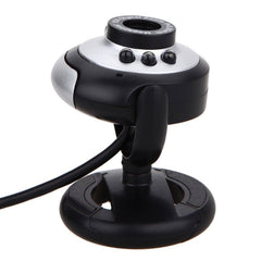 USB Computer Video Camera 6 LED Lights 30W Webcast Webcam Video Conference Camera Built-in Microphone,720P