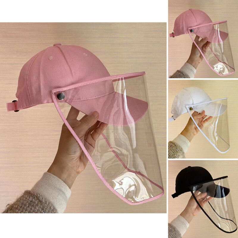 Fisherman Hat Clear Anti Droplets Dust-proof Water Resistant Face Cover Cap For Men Women