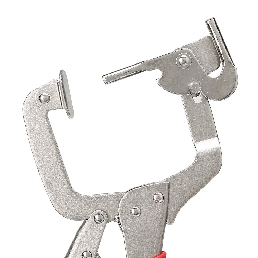 12" Dual-Purpose C-Clamp & Oblique Hole Clamp - Chrome Vanadium Steel