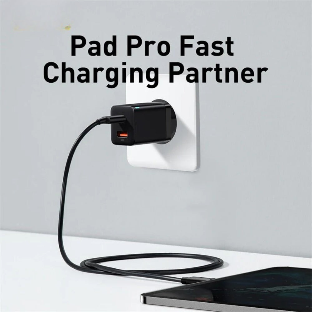 30W Dual-Port USB PD Charger, Fast Charging Adapter for iPhone, Hui, Samsung, Xiaomi