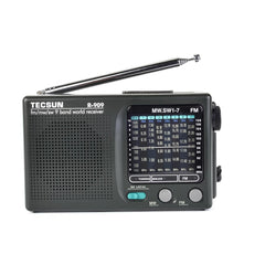 AM FM SW Radio 9 Bands World Band Receiver Portable Retro Pocket