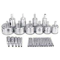 5/35Pcs 6-50mm Diamond Hole Saw Drill Bit Set Tile Ceramic Glass Marble Cutter