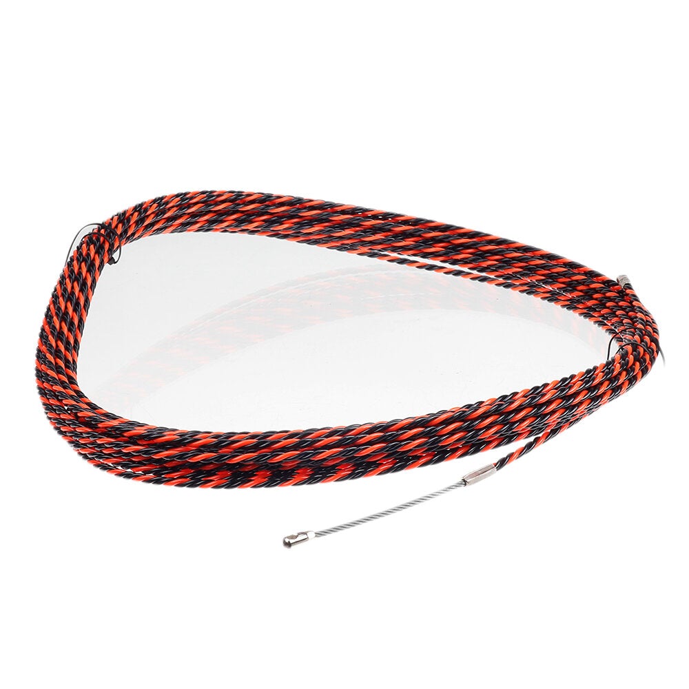 2Pcs 20m Electric Spiral Cable Push Puller Conduit Snake Cable Rodder Fish Tape Wire Guide