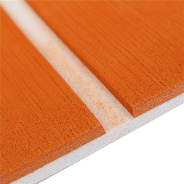 1200x2000x6mm EVA Foam Orange With White Line Teak Sheet Synthetic Boat Decking Floor Pad