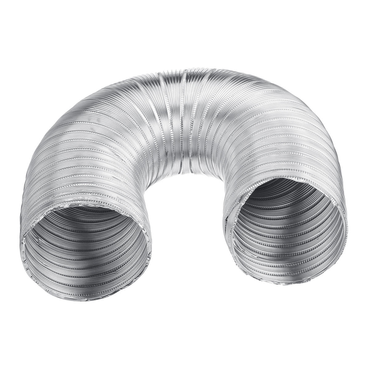 100mm Dia Flexible Aluminium Vent Hose Air Ventilation Exhaust Dust 1m/1.5m Long